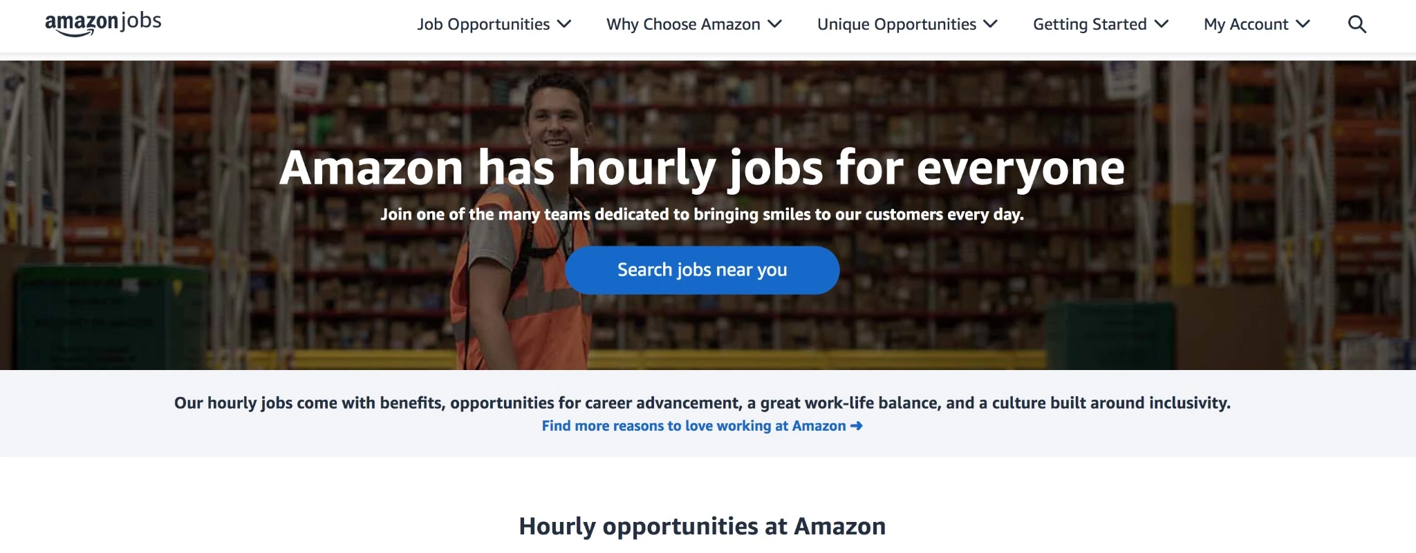 Amazon hourly jobs